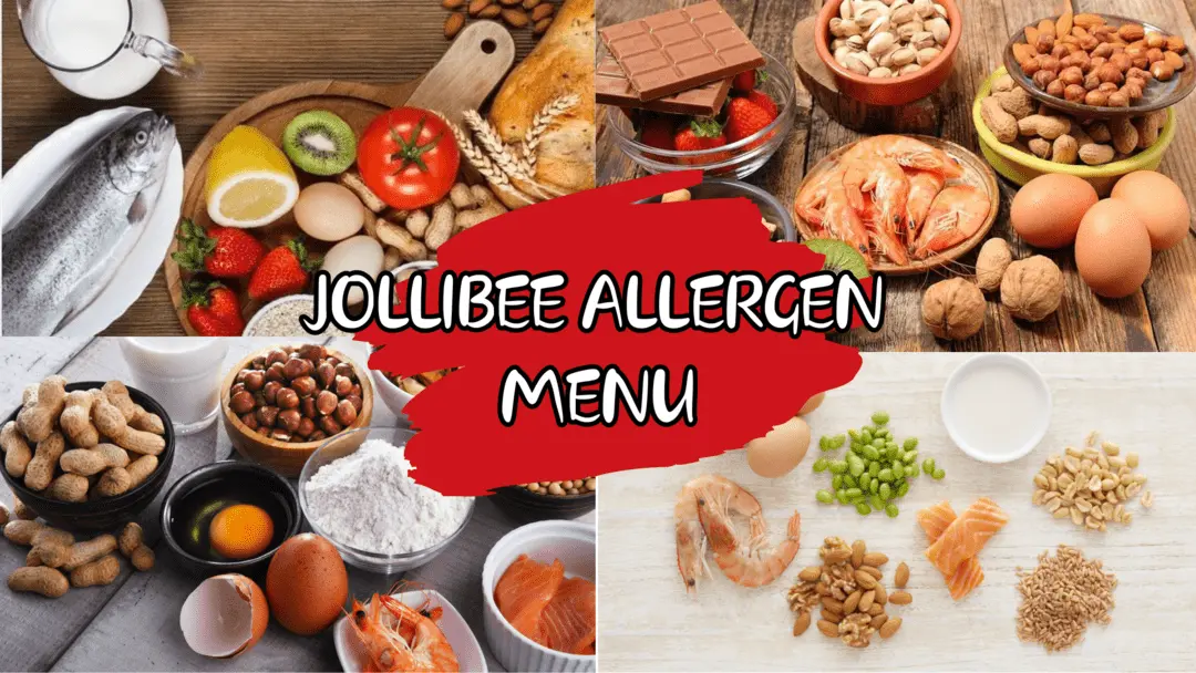 JOLLIBEE allergen menu