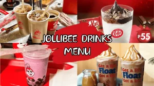 JOLLIBEE drinks menu